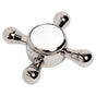 DXV - Cross Handle - Platinum Nickel