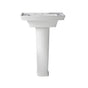 DXV - Wyatt Pedestal Sink Top, 3-Hole with Pedestal Leg - Canvas White
