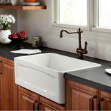 Hillside 24 in. Apron Kitchen Sink with Center Drain