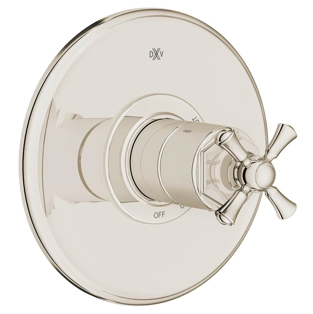 Oak Hill Single Handle Pressure Balance Valve Trim Only with Cross Handle