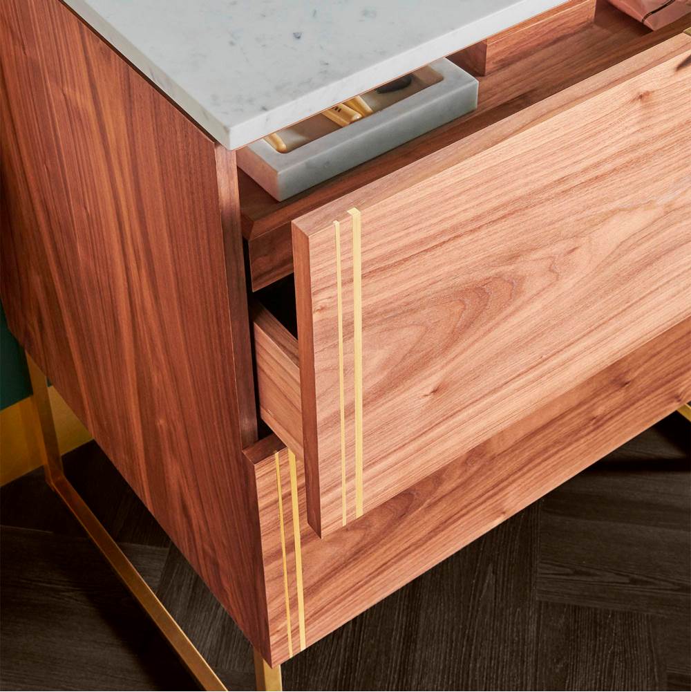 Belshire 30 in. Single Vanity Only with Hidden Interior Drawer