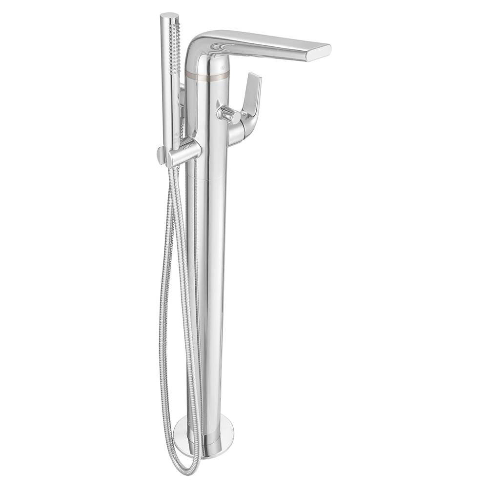 DXV Modulus Single Handle Floor Mount Bathtub Filler with Hand Shower and Lever Handle