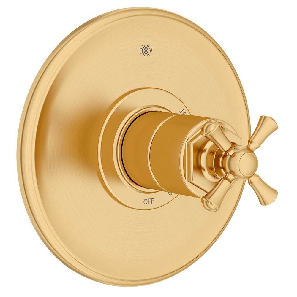 Oak Hill Single Handle Pressure Balance Valve Trim Only with Cross Handle