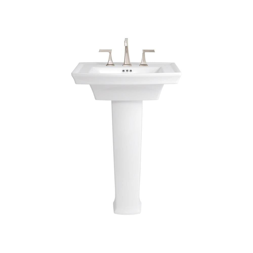 Wyatt Pedestal Sink Top, 3-Hole with Pedestal Leg
