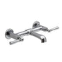 DXV - Oak Hill 2-Handle Wall Mount Bathroom Faucet with Lever Handles - Polished Chrome