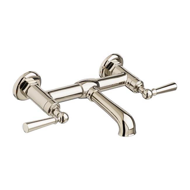 DXV - Oak Hill 2-Handle Wall Mount Bathroom Faucet with Lever Handles - Platinum Nickel
