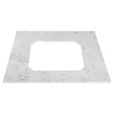Belshire 30 in. Carrara Marble Vanity Top, No Hole