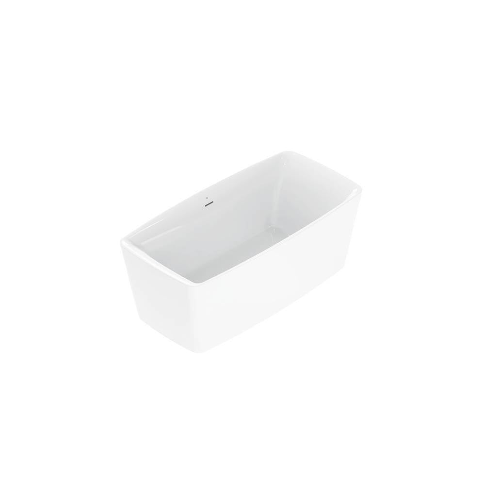 DXV - Equility 67 in. x 33 in. Freestanding Bathtub - Canvas White