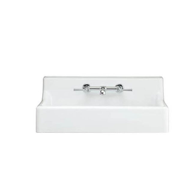 DXV - Oak Hill 30 in. High-Back Sink, 2-Hole - Canvas White