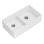 DXV - Etre 36 in. Double Apron Kitchen Sink - Canvas White