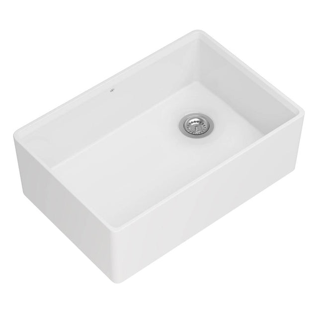DXV - EtreE 30 in. Apron Kitchen Sink with Offset Drain - Canvas White