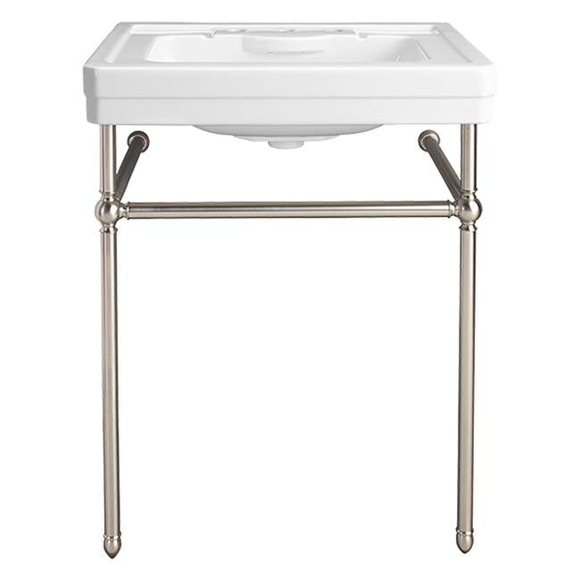 DXV - Fitzgerald 28 in. Console Legs - Brushed Nickel