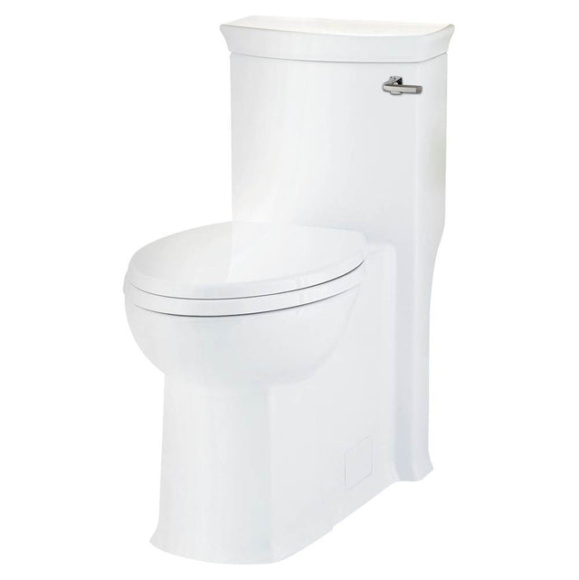 DXV - Wyatt One-Piece Chair Height Right Hand Trip Lever Elongated Toilet with Seat - Canvas White