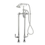 DXV - Transitional Floor Mount Bathtub Filler with Hand Shower and Randall Lever Handles - Polished Chrome