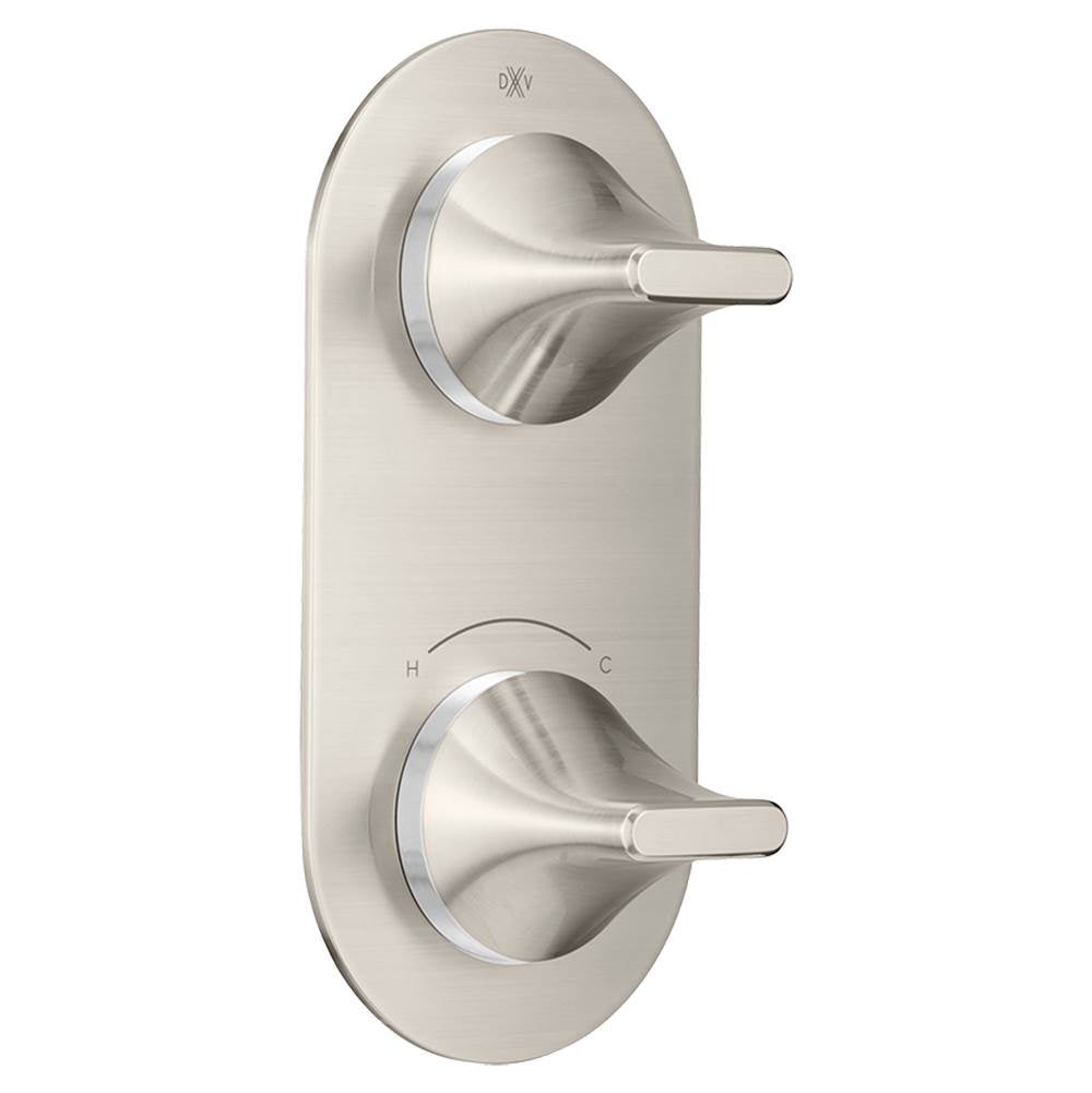 DXV - DXV Modulus 2-Handle Thermostatic Valve Trim Only - Brushed Nickel