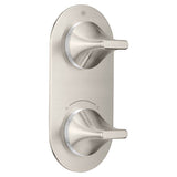 DXV - DXV Modulus 2-Handle Thermostatic Valve Trim Only - Brushed Nickel