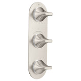 DXV - DXV Modulus 3-Handle Thermostatic Valve Trim Only - Brushed Nickel