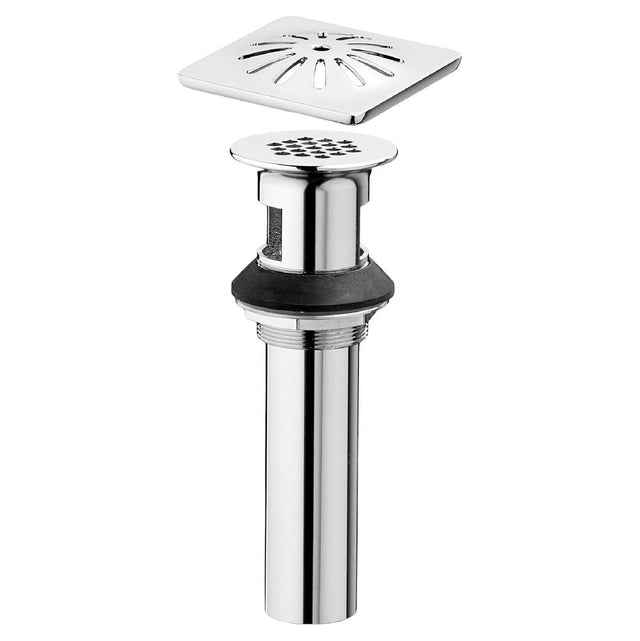 DXV - Oak Hill Grid Drain with Decorative Cover - Polished Chrome