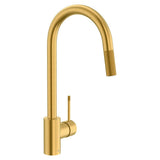 DXV - EtreE Single Handle Pull-Down Kitchen Faucet with Lever Handle - Satin Brass