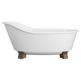 Oak Hill 66 in. x 36 in. Freestanding Bathtub with Feet
