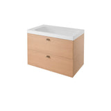 DXV - DXV Modulus 36 in. Two-Drawer Single Vanity Only - Natural Oak
