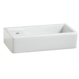 Cossu 20 in. Sink, 1-Hole with Left-Hand Drain