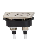DXV - Dual Flush Push Button - Matte Black