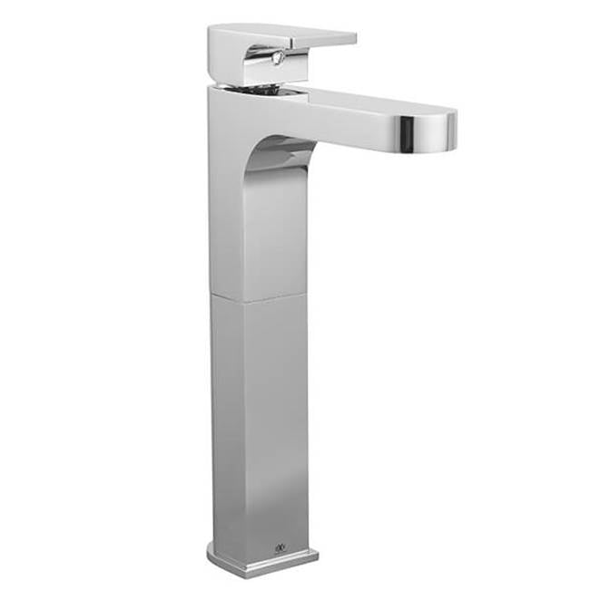 DXV - Equility Single Handle Bathroom Faucet with Lever Handle and Grid Drain - Polished Chrome