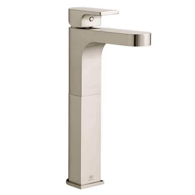 DXV - Equility Single Handle Bathroom Faucet with Lever Handle and Grid Drain - Brushed Nickel
