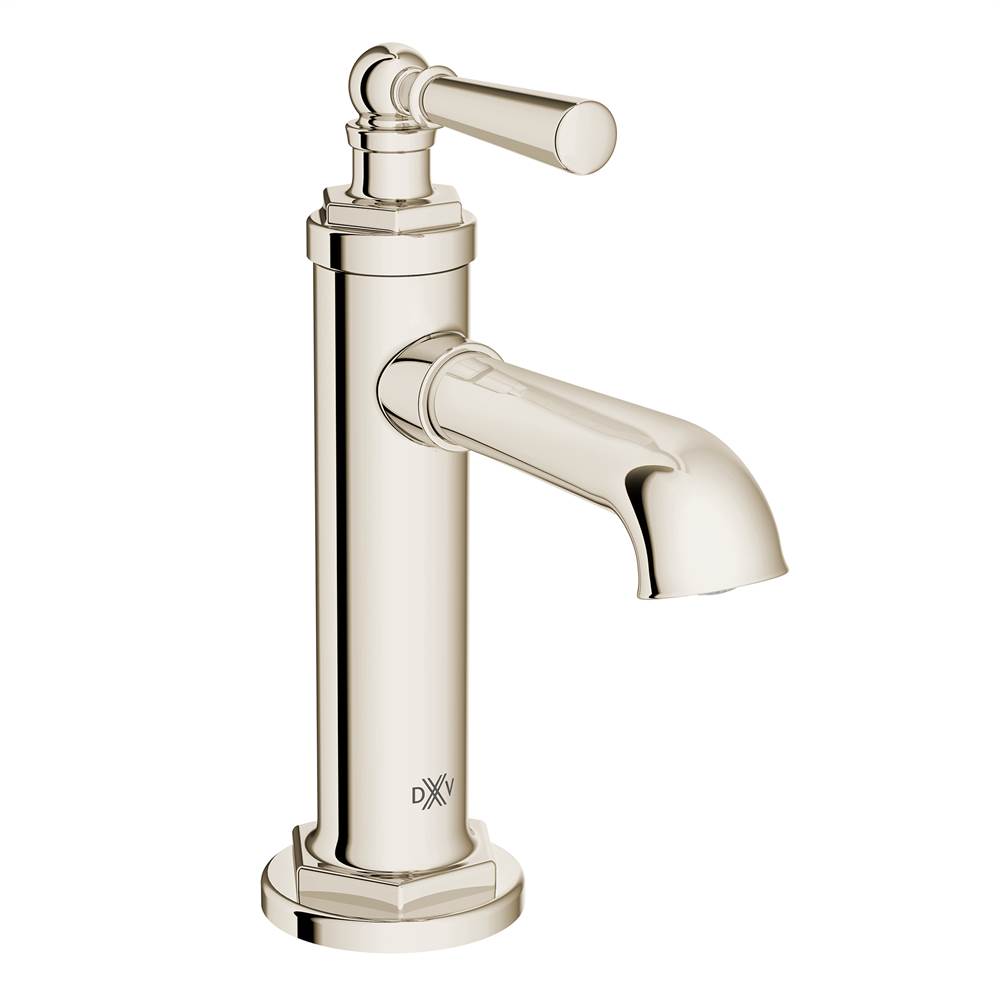 DXV - Oak Hill Single Handle Bathroom Faucet with Lever Handle - Platinum Nickel