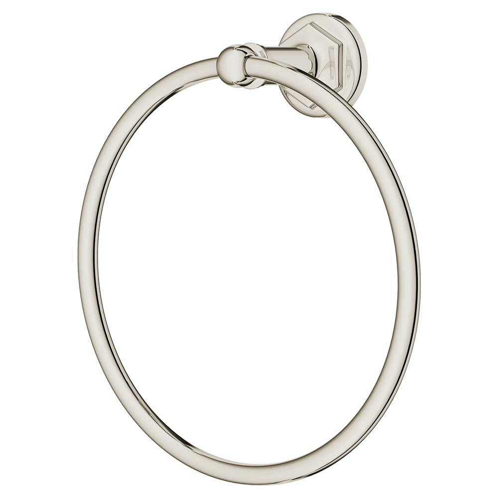 DXV - Oak Hill Towel Ring - Platinum Nickel