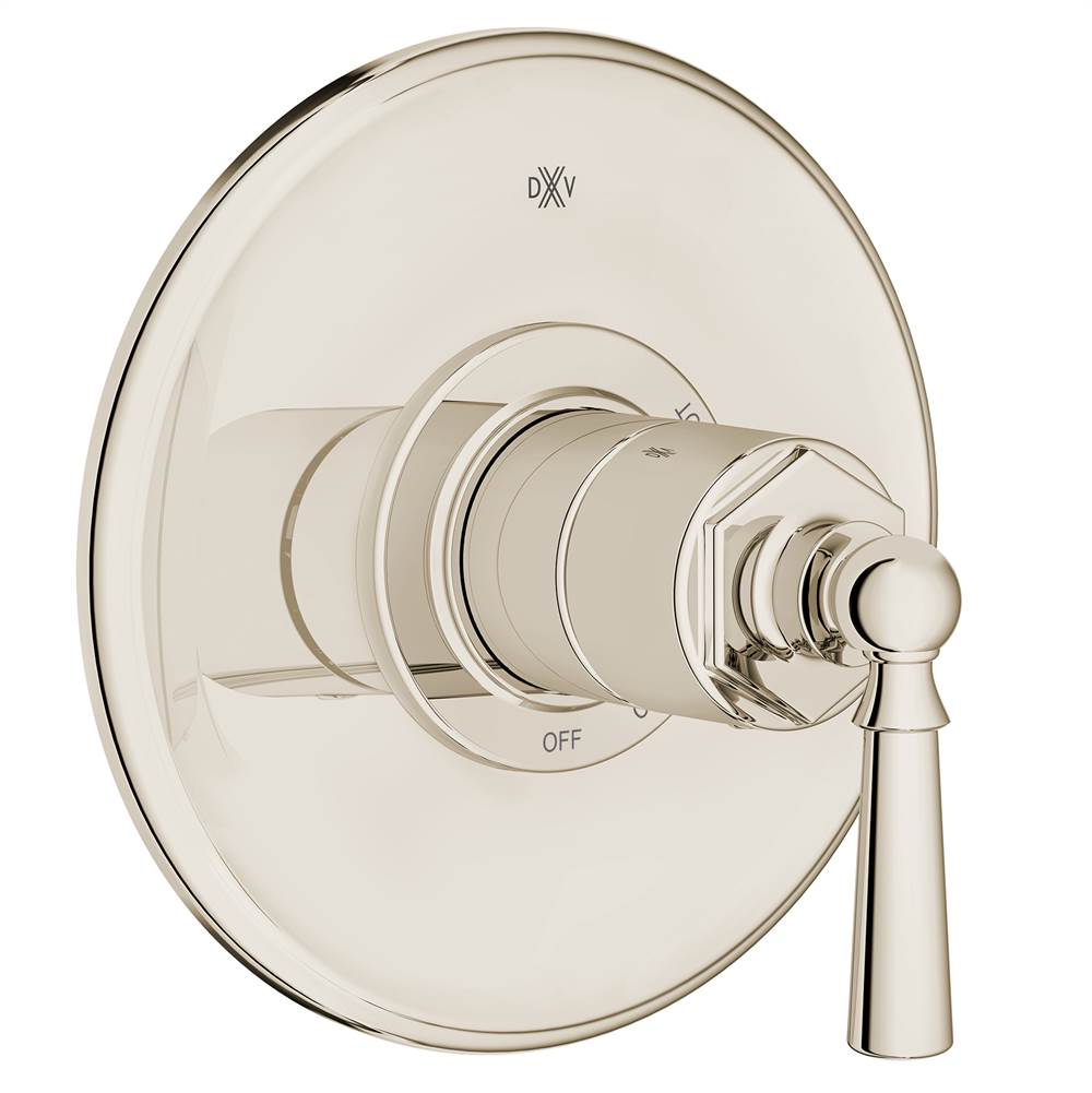 DXV - Oak Hill Single Handle Pressure Balance Valve Trim Only with Lever Handle - Platinum Nickel
