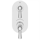 DXV - Oak Hill 2-Handle Thermostatic Valve Trim Only with Lever Handles - Polished Chrome