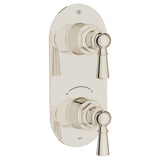 DXV - Oak Hill 2-Handle Thermostatic Valve Trim Only with Lever Handles - Platinum Nickel