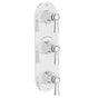 DXV - Oak Hill 3-Handle Thermostatic Valve Trim Only with Lever Handles - Polished Chrome