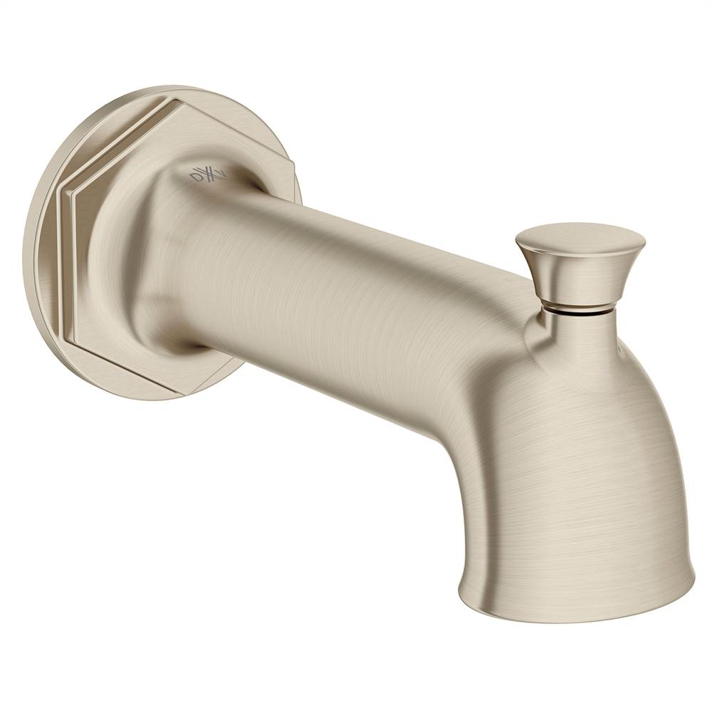 DXV - Oak Hill Wall Mount Bathtub Spout with Diverter - Brushed Nickel