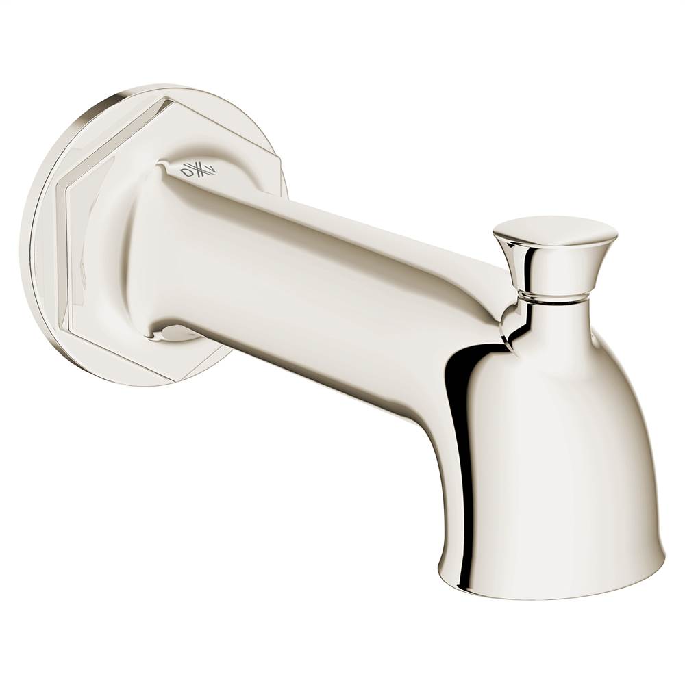 DXV - Oak Hill Wall Mount Bathtub Spout with Diverter - Platinum Nickel
