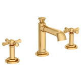 DXV - Oak Hill 2-Handle Widespread Bathroom Faucet with Cross Handles - Satin Brass