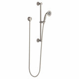 DXV - Fitzgerald Personal Hand Shower Set with Adjustable 24 in. Slide Bar - Platinum Nickel
