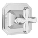 DXV - Belshire 3/2 or 4/3 Diverter Valve Trim Only with Cross Handle - Satin Brass