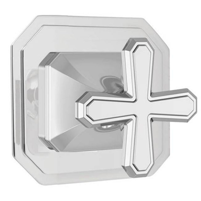 DXV - Belshire 3/2 or 4/3 Diverter Valve Trim Only with Cross Handle - Satin Brass