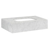 DXV - Belshire 30 in. Carrara Marble Console Top, No Hole - Carrara Marble