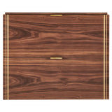 DXV - Belshire 30 in. Single Vanity Only with Hidden Interior Drawer - Warm Walnut