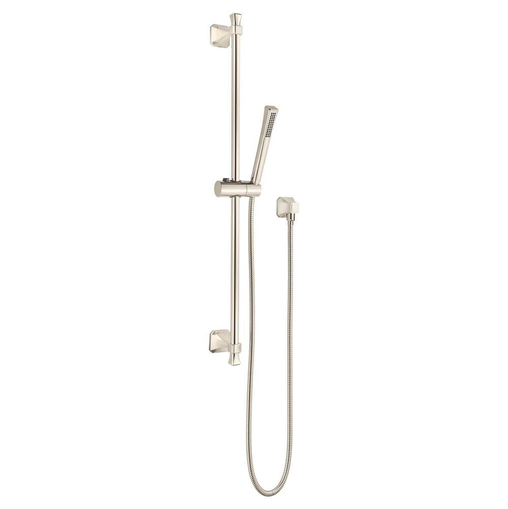 DXV - Belshire Personal Hand Shower Set with Adjustable 30 in. Slide Bar - Platinum Nickel
