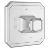 DXV - Belshire Single Handle Pressure Balance Valve Trim Only with Cushion Handle - Polished Chrome
