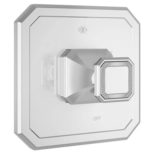 DXV - Belshire Single Handle Pressure Balance Valve Trim Only with Cushion Handle - Polished Chrome