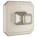 DXV - Belshire Single Handle Pressure Balance Valve Trim Only with Cushion Handle - Brushed Nickel