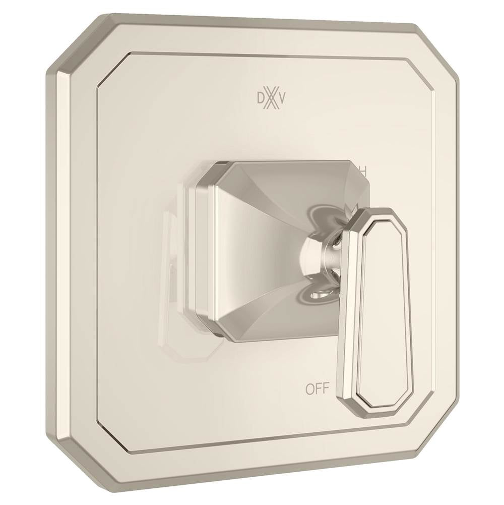 DXV - Belshire Single Handle Pressure Balance Valve Trim Only with Lever Handle - Platinum Nickel