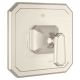 DXV - Belshire Single Handle Pressure Balance Valve Trim Only with Lever Handle - Platinum Nickel
