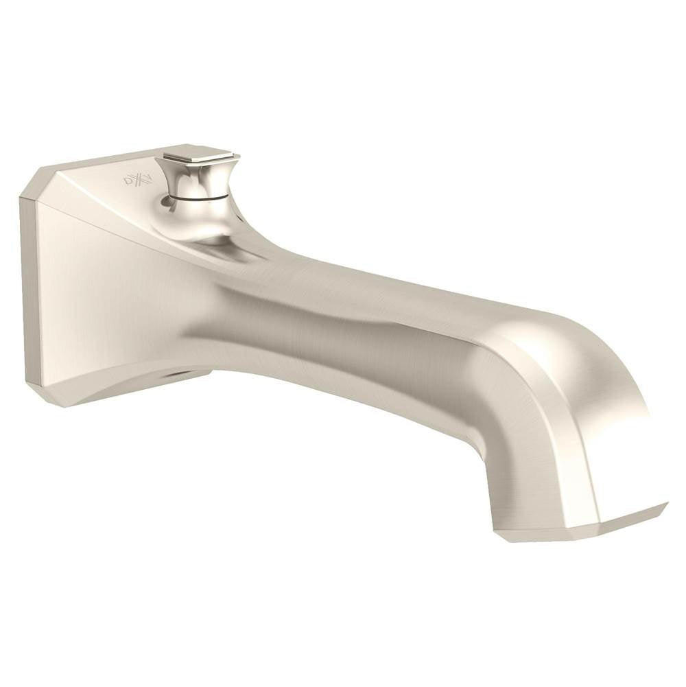 DXV - Belshire Wall Mount Bathtub Spout with Diverter - Platinum Nickel